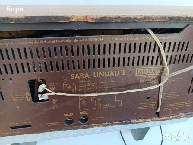 SABA Lindau / 1966г Радио, снимка 11 - Радиокасетофони, транзистори - 43468653