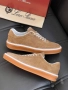Loro Piana Мъжки Кафеви Обувки С Връзки Естествена Кожа Лоро Пиана Код E797, снимка 2