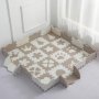MUSOLEI Подложка от пяна за игра на под за малки деца, 66 части, кафява, 145×145×1 см, снимка 2
