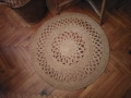 Плетени ратанова маса и нова рогозка, снимка 3