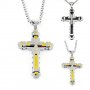 Jesus Crystal Cross / Кръстче с камъни - 2 модела, снимка 3