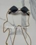 Слънчеви ромбоидни очила ромб златни рамки, снимка 1 - Слънчеви и диоптрични очила - 39697310