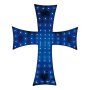 Светодиоден LED светещ кръст СИН Кръст 84 LED ЛЕД 12V-24V 245x200 mm, снимка 2