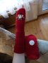 Ръчно плетени Коледни чорапи размер 38, снимка 1 - Дамски чорапи - 43458339