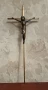 Стар бронзов кръст със разпятие, снимка 2