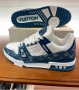 Louis Vuitton Черни Маратонки 36-45 Номер с Кутия Нови Синьо и Бяло , снимка 1