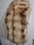 Естествен косъм ракун "Русский мех "невероятен елек с качулка , снимка 3