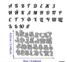 Щанци за изрязване и релеф Българска азбука Малки/ Големи букви , снимка 1