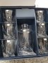 Луксозен комплект за Уиски 6+1 QUADRO SET с кристали SWAROVSKI, снимка 1 - Чаши - 36629895
