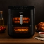 Еър Фрайър 2 в 1 - 11L - Midea MAD1100DADK - С две зони за готвене, 10 програми и 360° циркулация на, снимка 5
