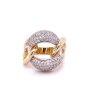 Златен дамски пръстен 9,24гр. размер:61 14кр. проба:585 модел:21870-6, снимка 1 - Пръстени - 44002449