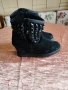 Ботуши / боти на платформа с шипове и черепи ASH YOKO 38, снимка 5