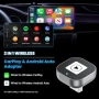 Нов USB безжичен CarPlay Android Auto адаптер за автомобил кола музика, снимка 3