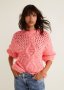 Намален - Разкошен бебешко розов пуловер MANGO , снимка 1 - Блузи с дълъг ръкав и пуловери - 34359032