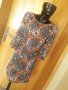 Н&М Кафява къса рокля с коланче на цветя М, снимка 1 - Рокли - 33356425