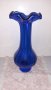 НОВА  ! РАЗКОШНА ВАЗА от кобалтово синьо стъкло , снимка 4