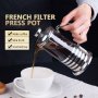 Френска преса - кана за чай и кафе-350мл , снимка 4