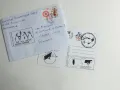 KOЛЕКЦИОНЕРСКА картичка с плик от Южния полюс,подпечатани от база Ливингстън, снимка 2