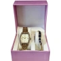 Елегантен подаръчен комплект за дами - Часовник с нежна гривна, снимка 5
