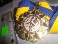 КРАСИВ ПОЗЛАТЕН СПОРТЕН МЕДАЛ - ФУТБОЛ с ЛЕНТА 30650, снимка 5