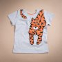 детска тениска/блуза Lindex с тигър 92 18-24 98 2-3 110 4-5 122 6-7, снимка 1
