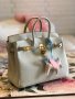 чанта Ермес Бъркин мини*HERMES BIRKIN 35 ETOUPE TOGO GOLD HARDWARE, снимка 15
