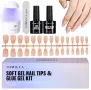 TOMICCA Soft Gel Nail Tips Комплект гел нокти, снимка 1