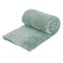 Кадифено одеяло , цвят ментово зелено , 230x220см