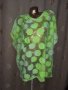 Неоново зелена блуза / парео/ за едра дама  , снимка 1 - Блузи с дълъг ръкав и пуловери - 40615160