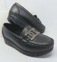  Дамски черни мокасини Ezel Shoes на платформа, снимка 2