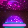 Цветна LED нощна лампа НЛО проектор със звездно небе, звезди и луна за детската стая и спокоен сън, снимка 5