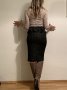 Patrizia pepe *Нова, молив пола с колан пеплум 42, снимка 10