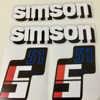 Симсон стикери, снимка 1 - Мотоциклети и мототехника - 32753987