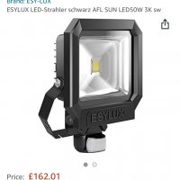 Лед Лампа (прожектор) ESYLUX Strahler EL10810237 Typ AFL SUN LED 50W 3K schwarz, снимка 1 - Прожектори - 32891220