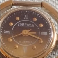 Стар механичен часовник CORNAVIN 17 JEWELS с позлатена рамка за КОЛЕКЦИЯ 41884, снимка 10 - Други ценни предмети - 43905427