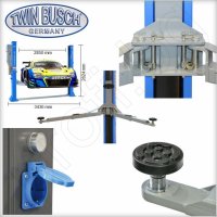 Подемник 3,6t PROFI TWIN BUSCH GERMANY автоматично спускане. ЛИЗИНГ, снимка 6 - Други машини и части - 11754726
