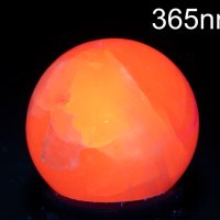 Сфера от флуоресцентен манганокалцит 74g 37mm №7, снимка 2 - Други ценни предмети - 43807390