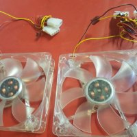 Светещ вентилатор PC Case Cooling Fan Blue LED Thermaltake TT-1225, снимка 3 - Захранвания и кутии - 36803326