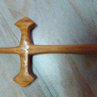 Ръчно изработен дървен кръст, снимка 3 - Сувенири от дърво - 34792428