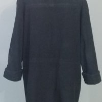 Луксозно вълнено палто в цвят Петрол "Three luster"® / голям размер , снимка 4 - Палта, манта - 26879606