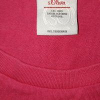 S. Olivier M,L-Нова оригинална тениска в розово с надписи, снимка 8 - Тениски - 37545948