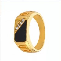 Позлатен мъжки пръстен  / 8, снимка 3 - Пръстени - 38704070