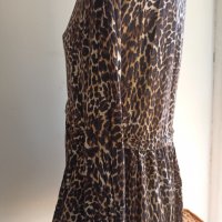 Zara S- Широка къса рокля/ туника в леопардов принт , снимка 6 - Рокли - 40134086