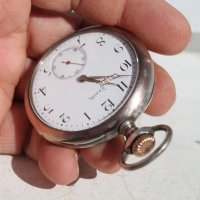 Швейцарски джобен сребърен часовник ''Zenith'' 52 мм, снимка 2 - Антикварни и старинни предмети - 38333626