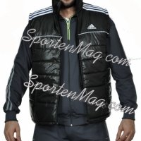 Пролетен Мъжки елек Adidas черен реплика , снимка 1 - Спортни дрехи, екипи - 21130187