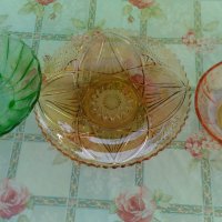 Фруктиери от цветно стъкло/Стъклена купа за плодове, снимка 1 - Други - 26823206