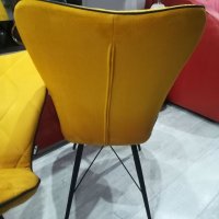 Жълти трапезни столове - 2броя, снимка 10 - Столове - 39184135