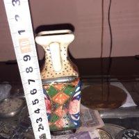 Сатцума Satsuma стара малка ваза порцелан миниатюрна, снимка 7 - Антикварни и старинни предмети - 43170888