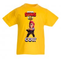 Детска тениска Colt 3  брол старс Brawl Stars, снимка 4 - Детски тениски и потници - 32920231