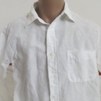Мъжка риза с къс ръкав от лен H&M LOGG, снимка 1 - Ризи - 26544280